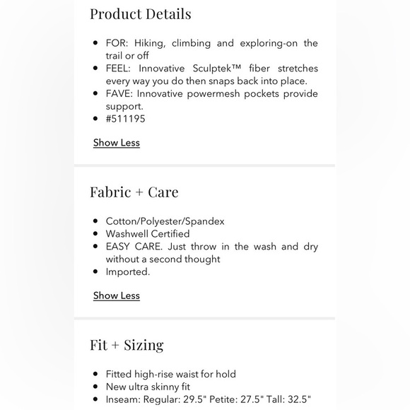 Athleta Sculptek Blue Jean 0 25x28 Azure Medium Wash Skinny Stretchy Athleisure - Picture 5 of 16